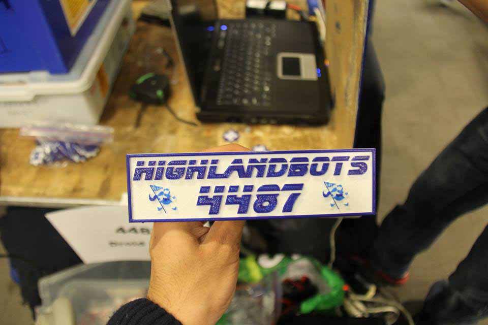 Robotics Team Sign